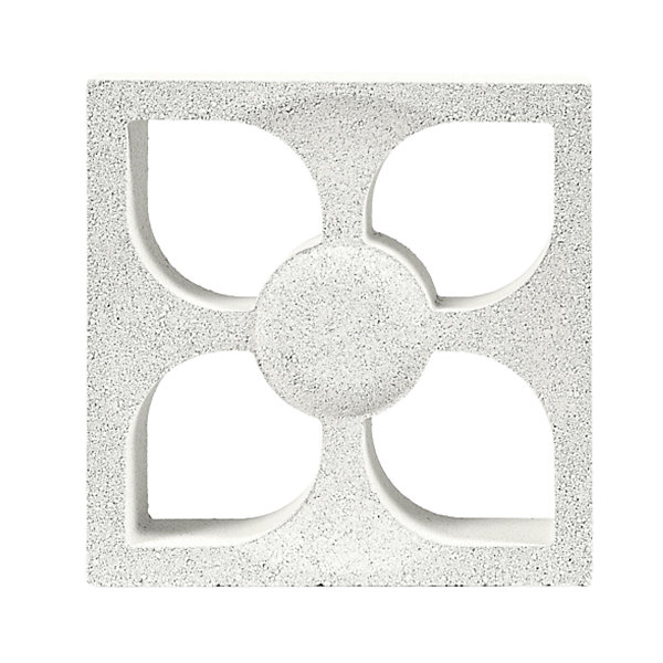 CLAUSTRAS BETON - modèle Fleur - Dimensions L 25 x l 25 x Ep. 7.8cm - ( lot de 90 pièces)