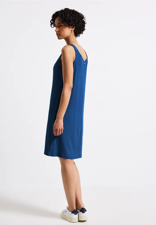 Trägerkleid in Unifarbe