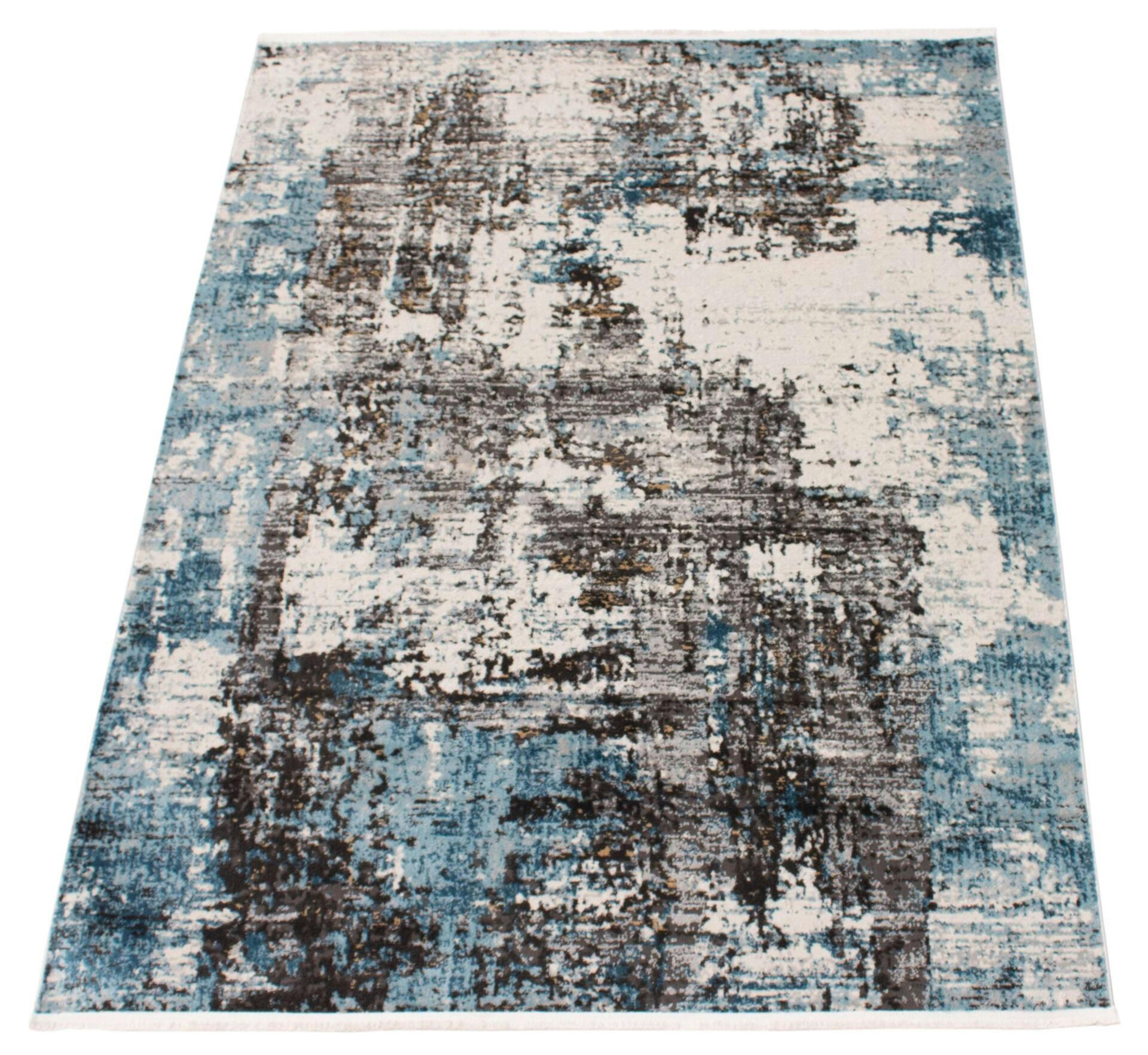ECARPET Sparrow Indoor Area Rug, Blue, Assorted Sizes