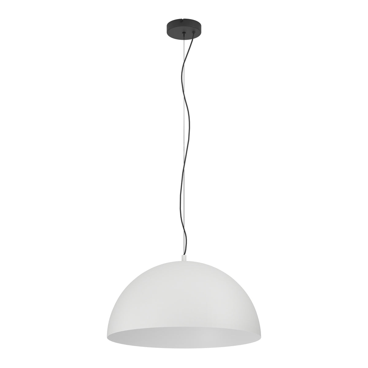 EGLO hanglamp Gaetano 1 - e27 - ø 53,5 cm - grijs/wit