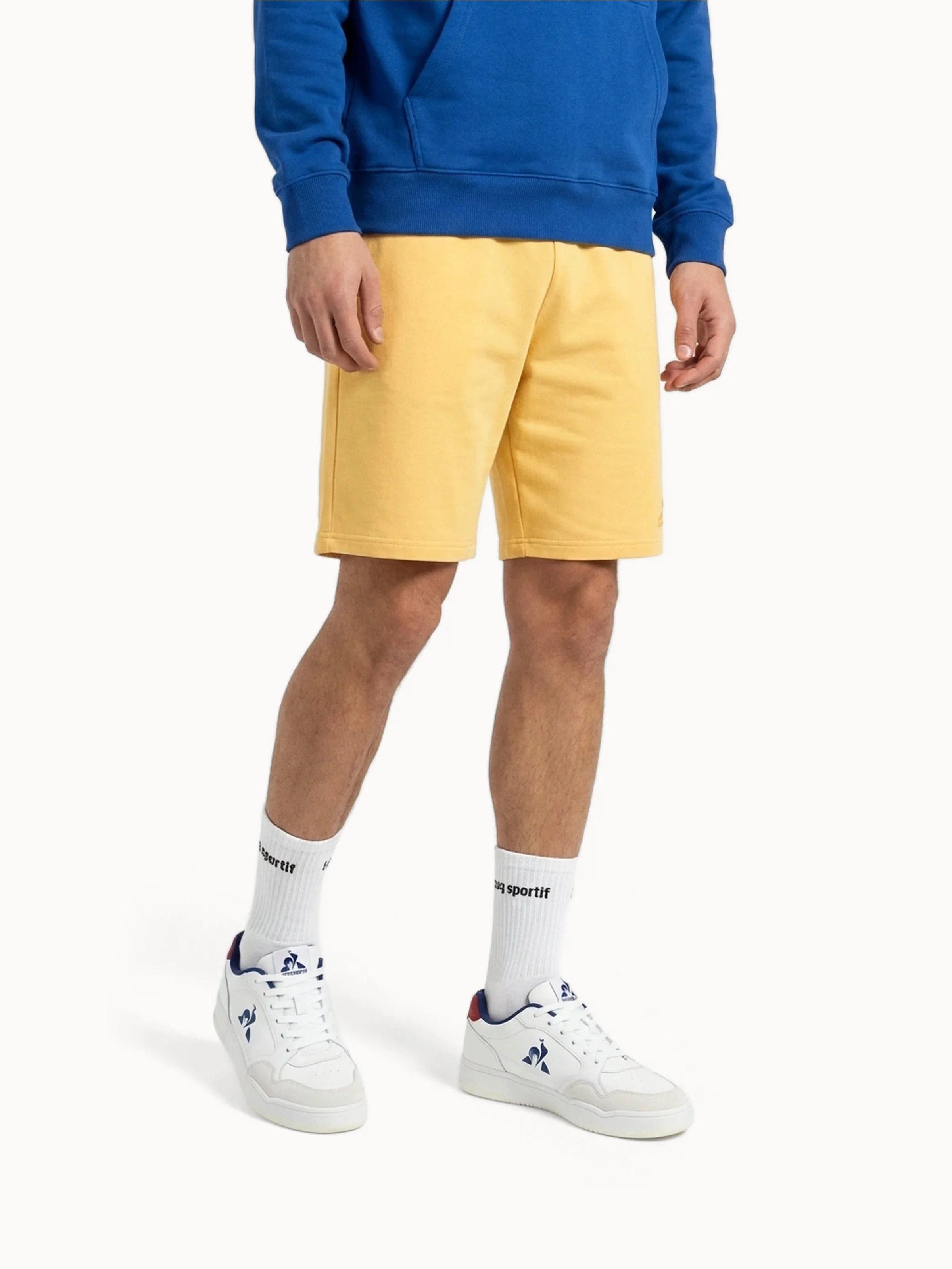 Short Essentiel en jersey de coton avec logo ton sur ton