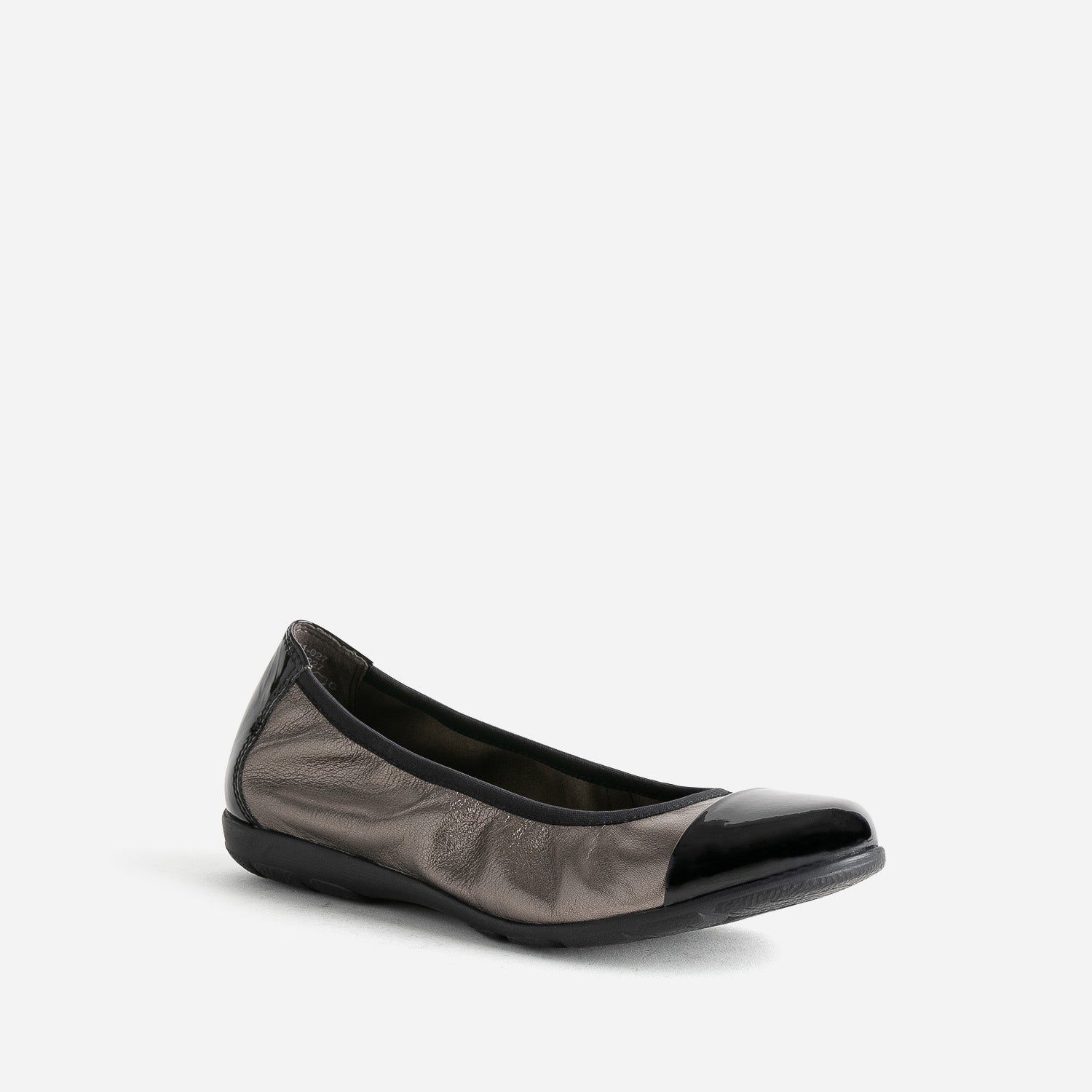 Ballerine CAPRICE bronze élastiquée à bout verni