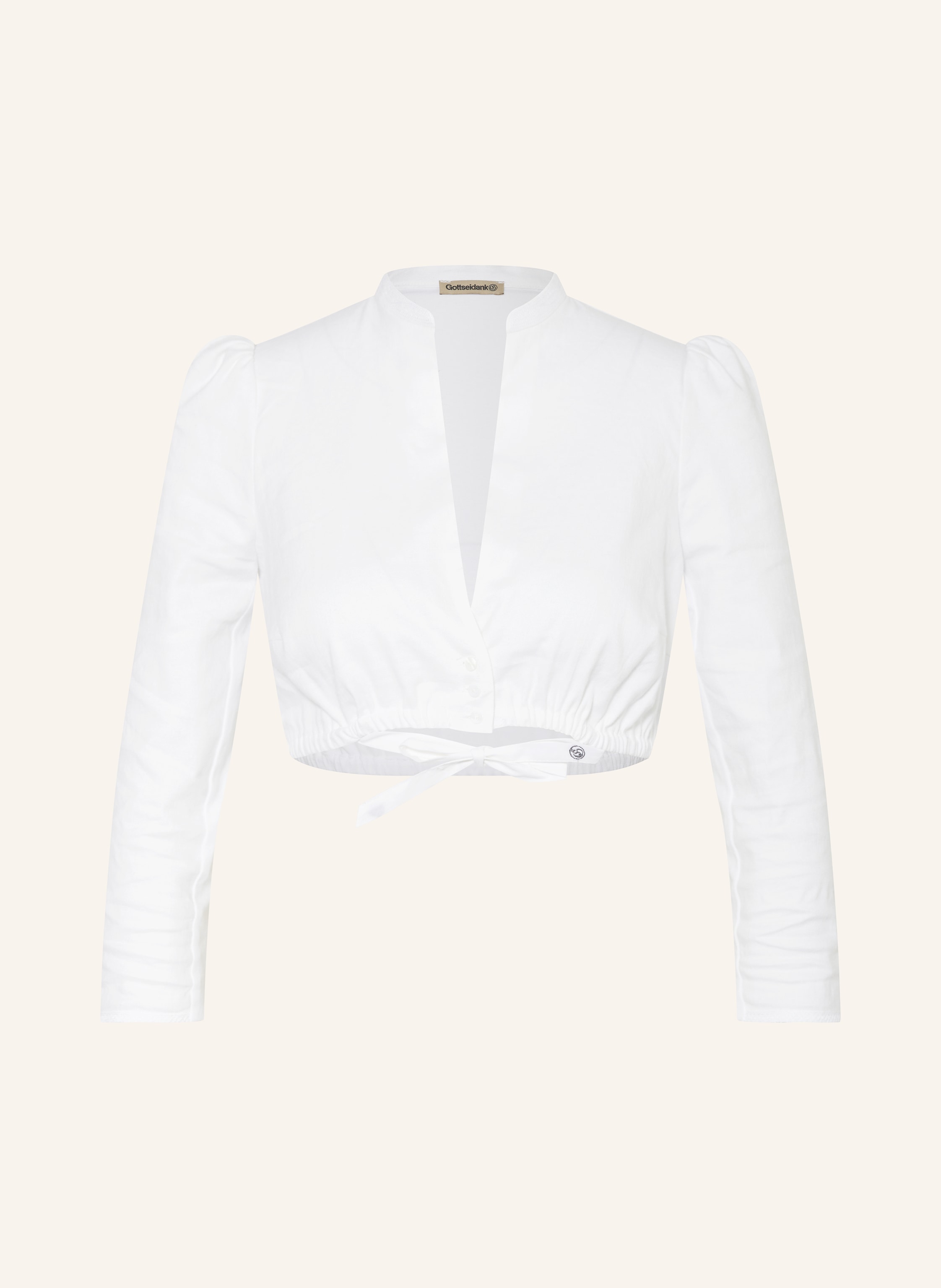 Gottseidank Dirndlbluse POMPADOUR mit Leinen