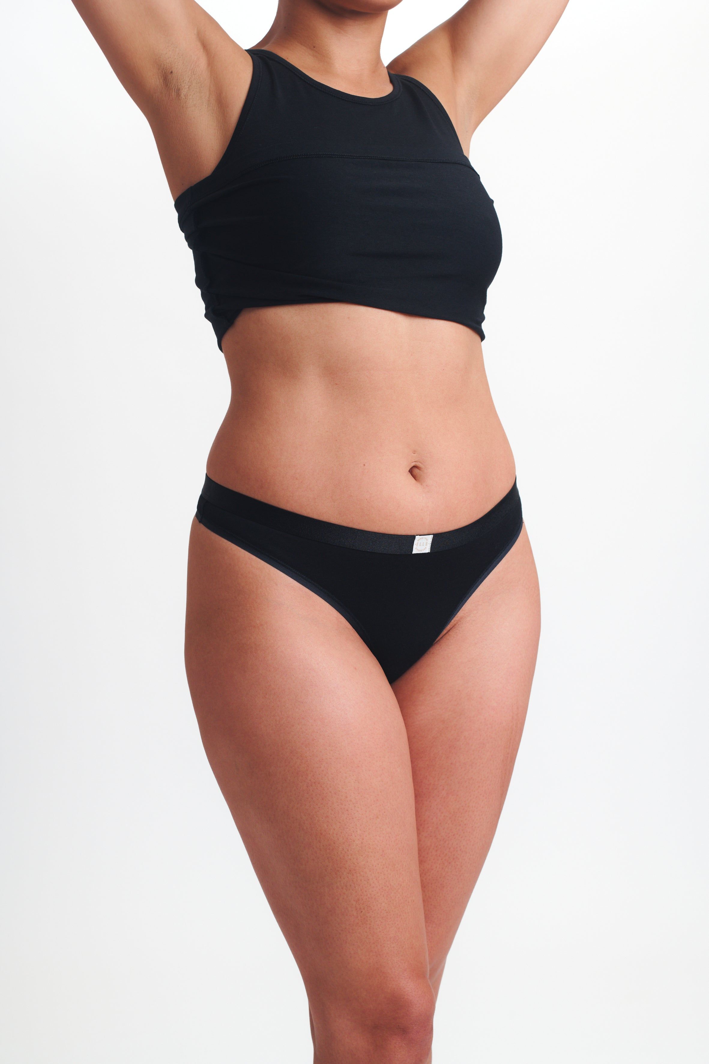 ELLE 3 Pack Super Soft Cotton Heritage Patch Thong
