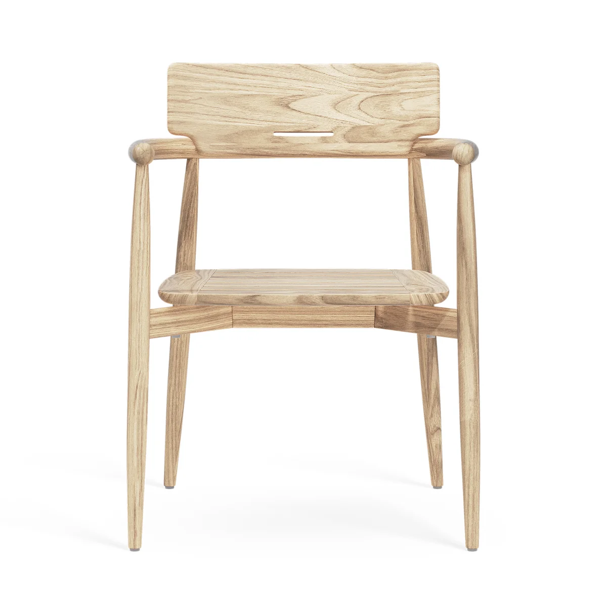 Carl Hansen - Embrace Gartenarmlehnstuhl, Teak unbehandelt