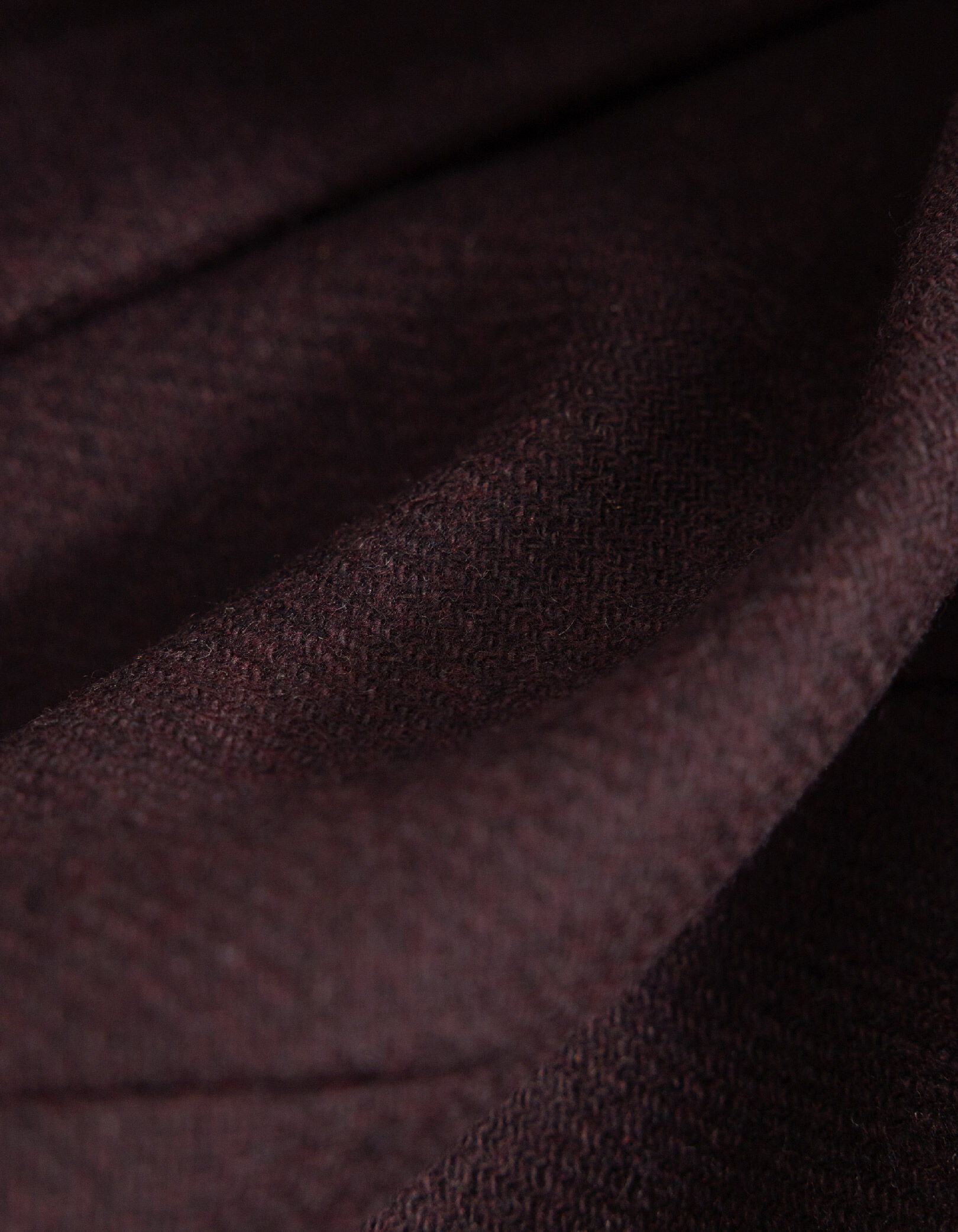Veste oversize bordeaux boutonnage croisé Femme