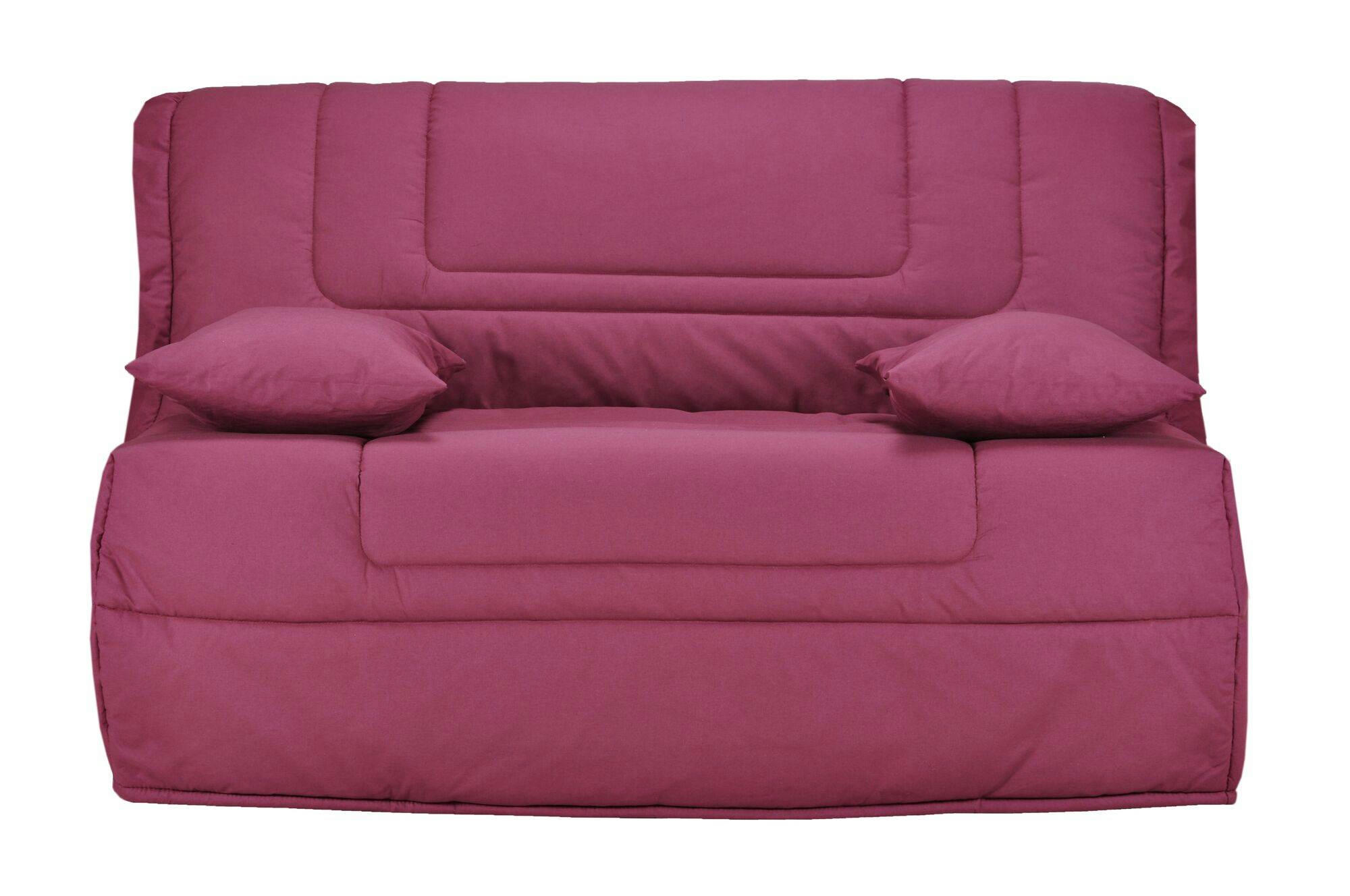 GABRIEL - Banquette BZ avec matelas Bultex lie de vin 140 x 190 cm