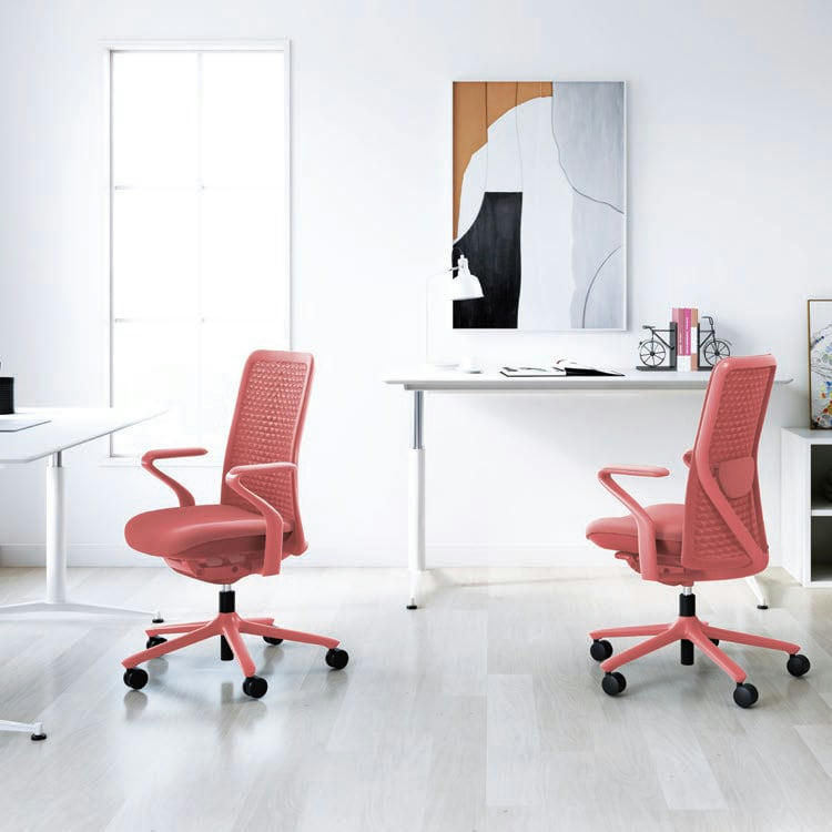 COLORS - Fauteuil de bureau design et confortable rouge