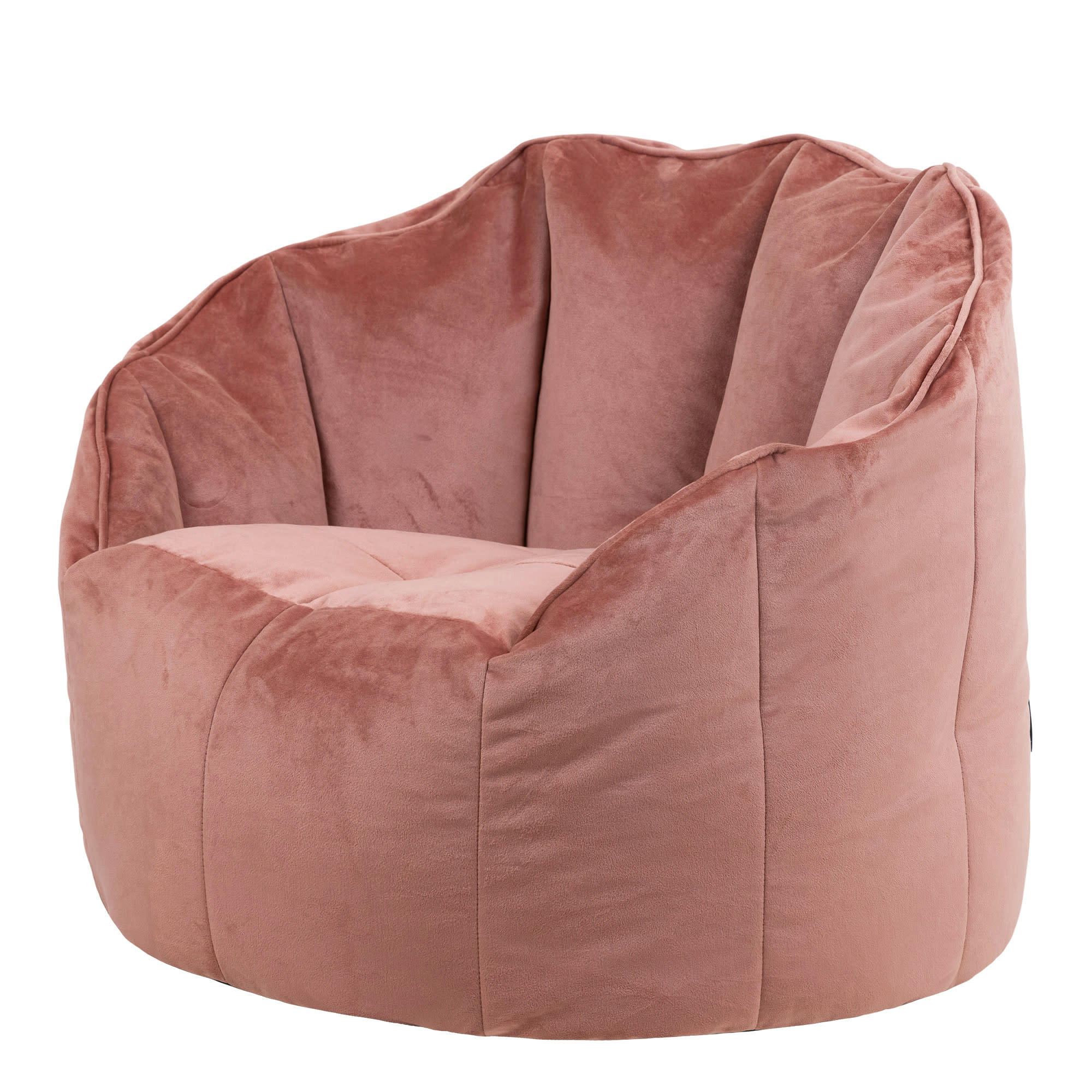 SIRENA - Pouf fauteuil velours rose