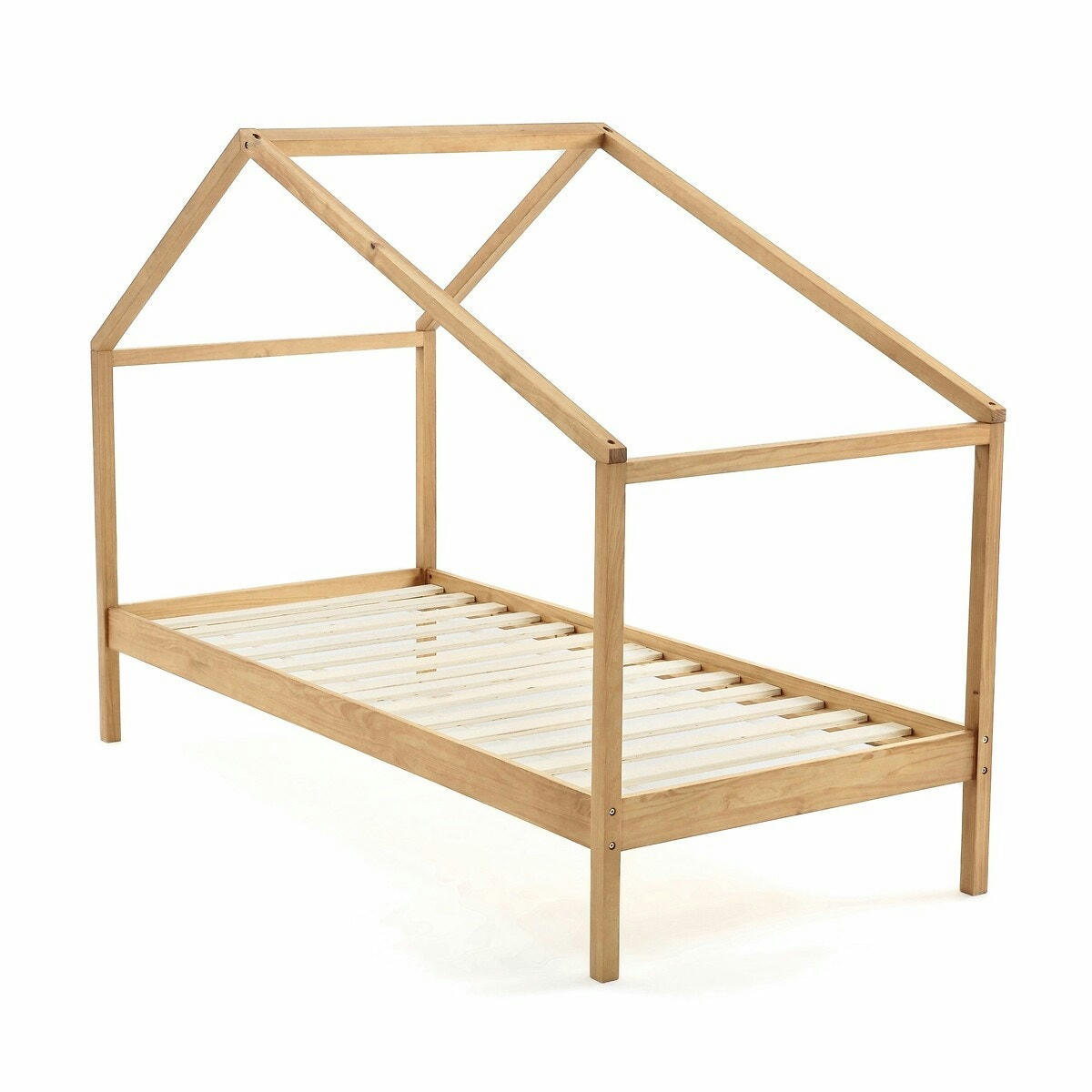 Lit cabane en pin massif avec sommier Spidou