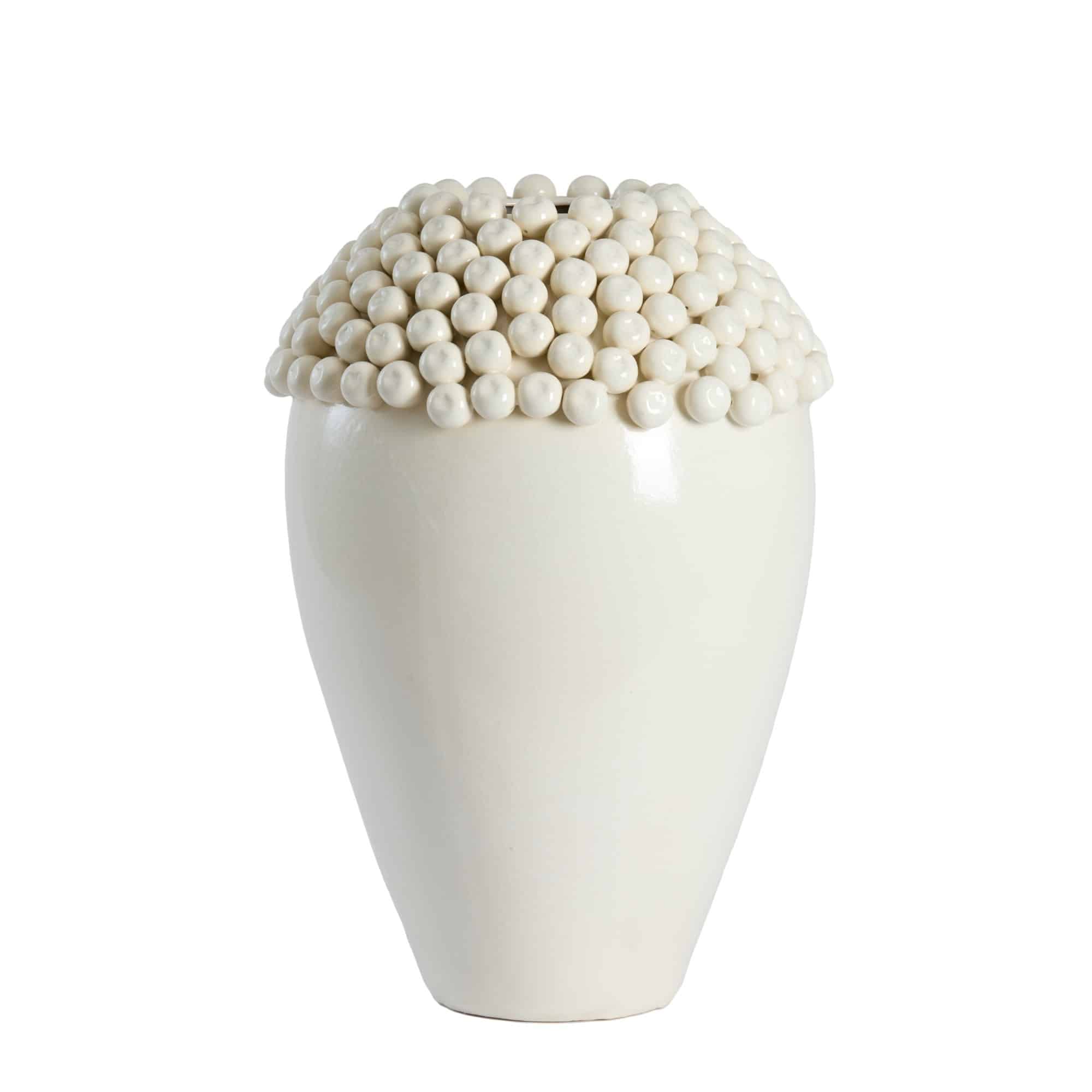 Light & Living vaas Lovro - wit - Ø39.5cm
