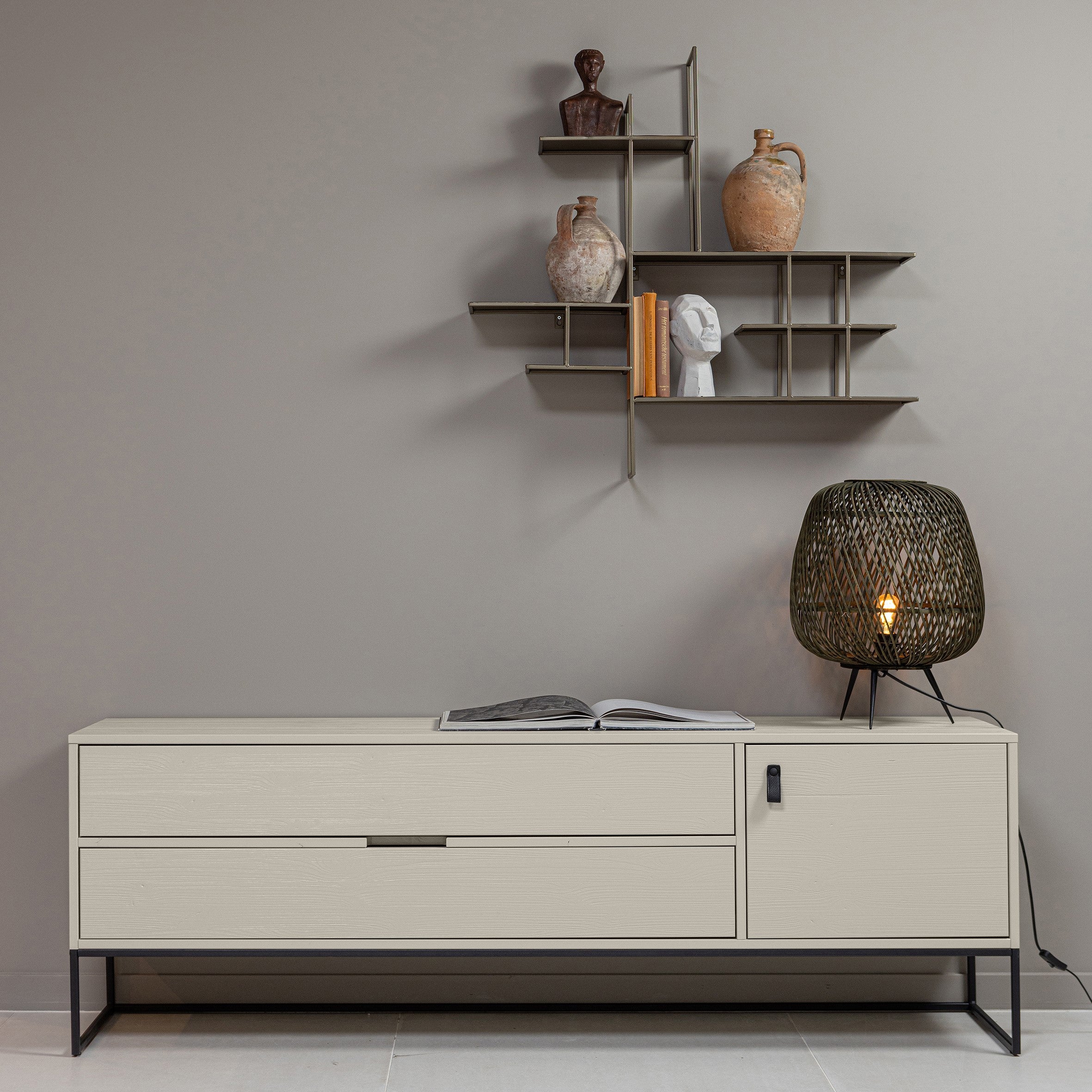 WOOOD Silas Tv-meubel B 180 cm - Dust