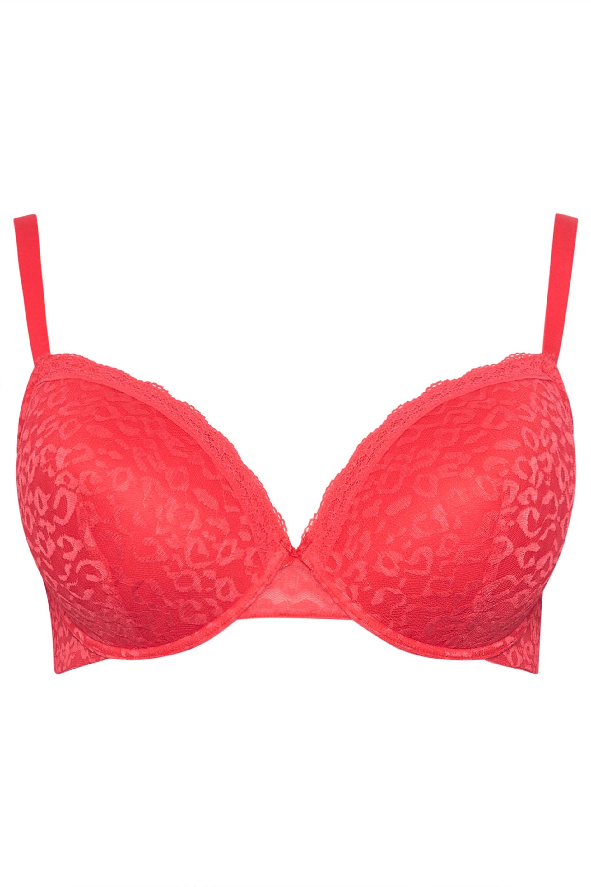 Yours 3 Pack Leopard Padded Bras