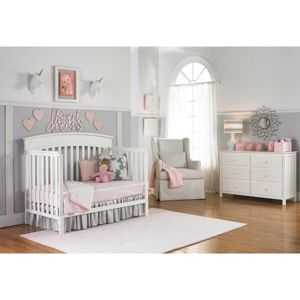 Shelburne Convertible Crib, Snow White