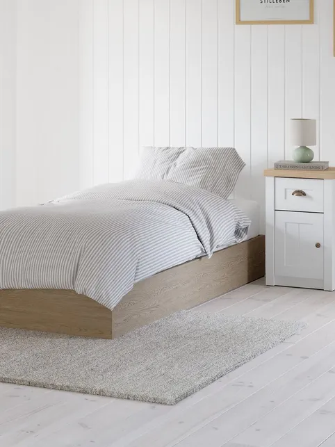 Divan bund FOLDAGER 90x200 endeløft natur eg
