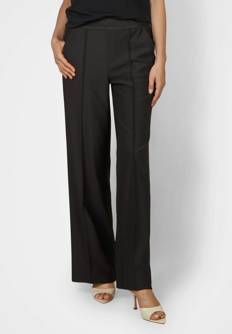 Wide Leg Hose mit Gummibund