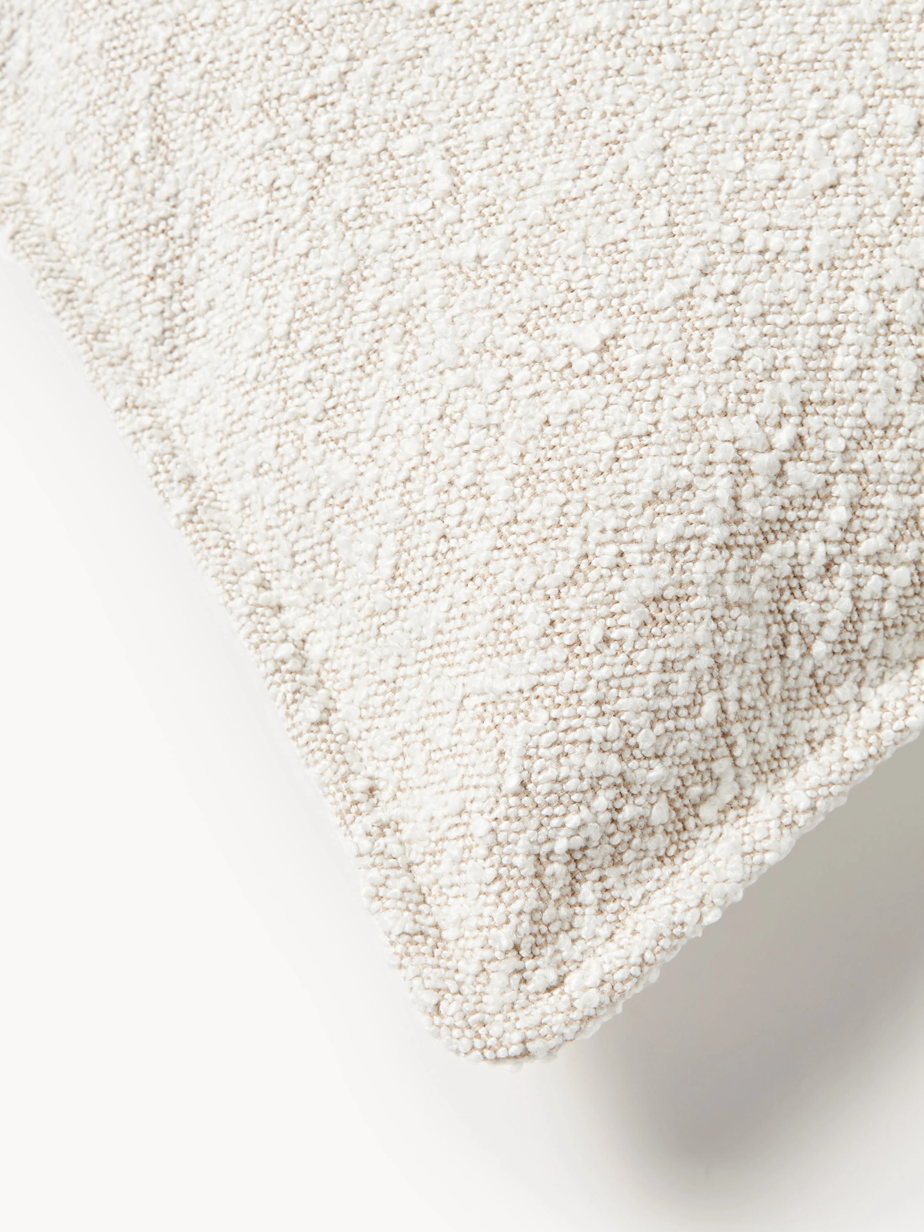 Großes Bouclé-Sofa-Kissen Lennon, 50 x 80 cm