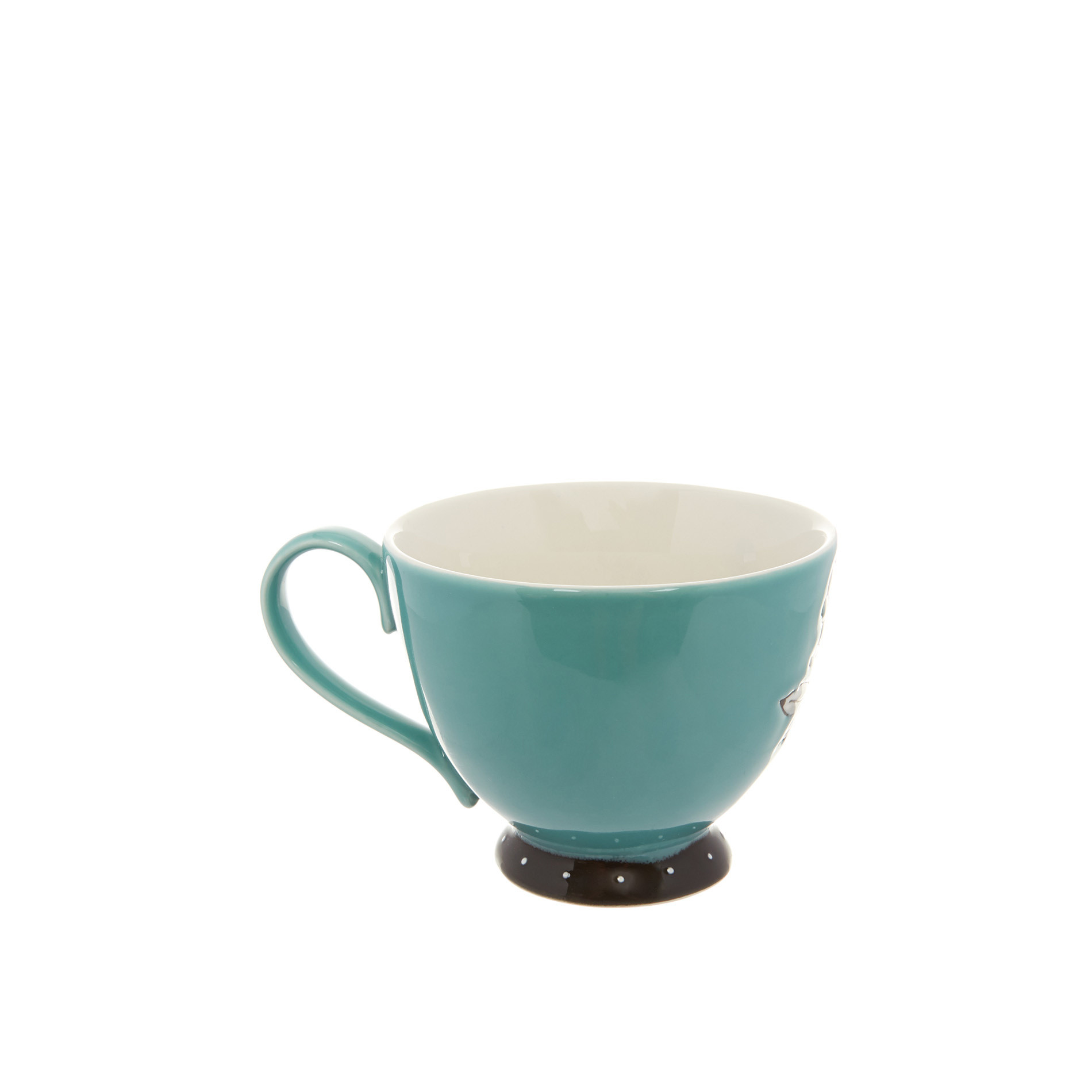 Tazza da colazione stoneware dipinta a mano