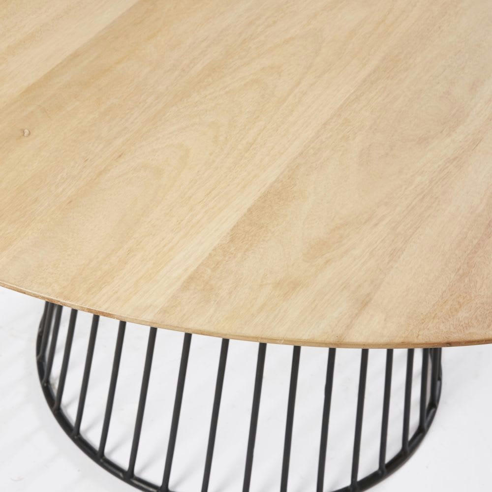 Dolores - Table à manger ronde 4/6 personnes en manguier D140