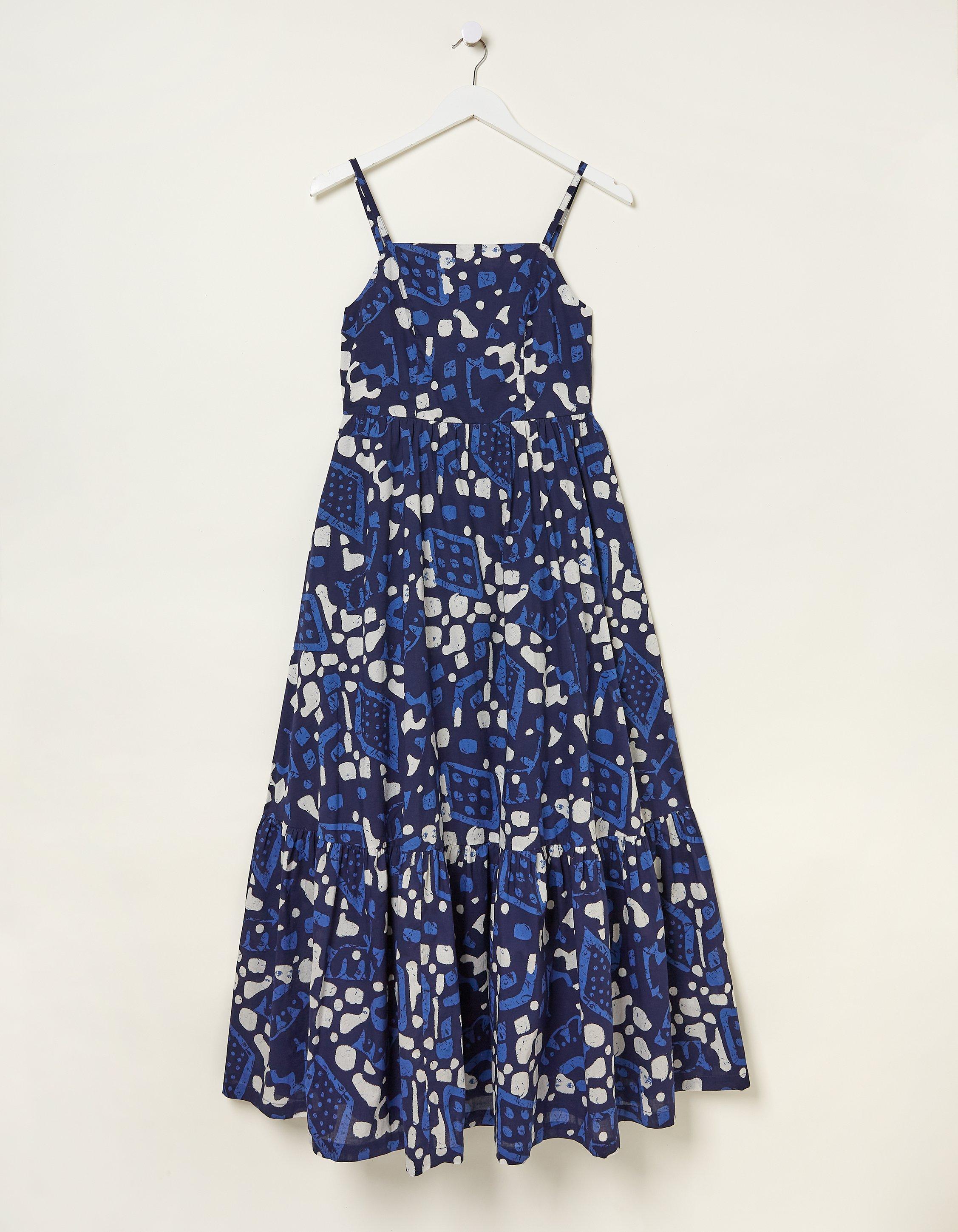 Julien Geo Batik Midi Dress