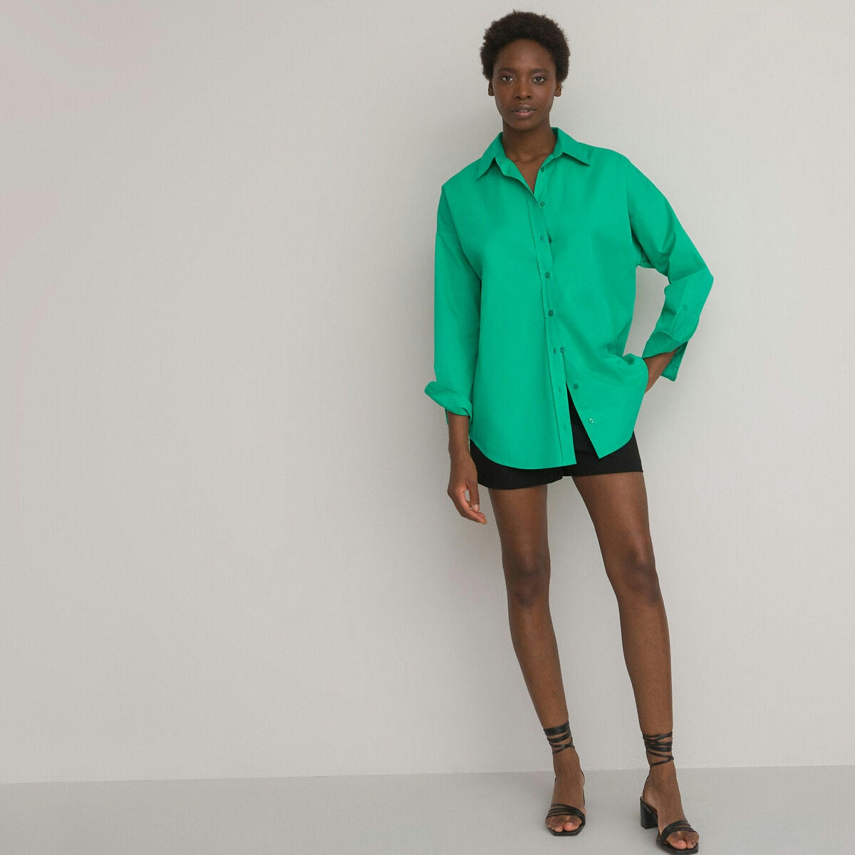 Chemise ample, manches longues