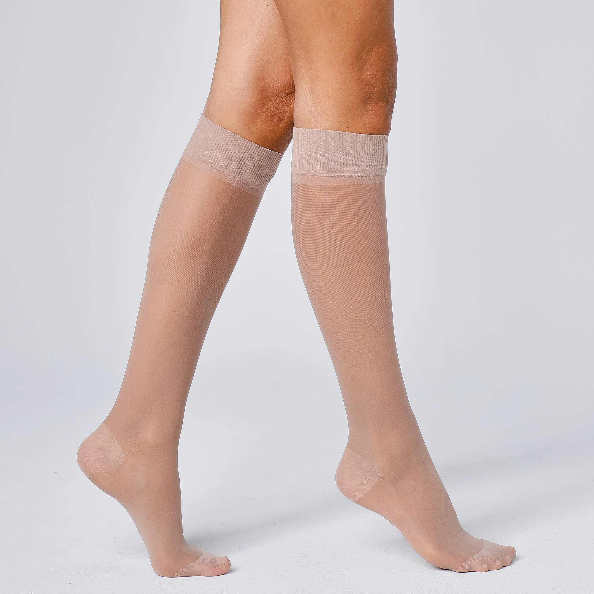 Mi-bas anti fatigue 40 deniers - lot de 2 paires