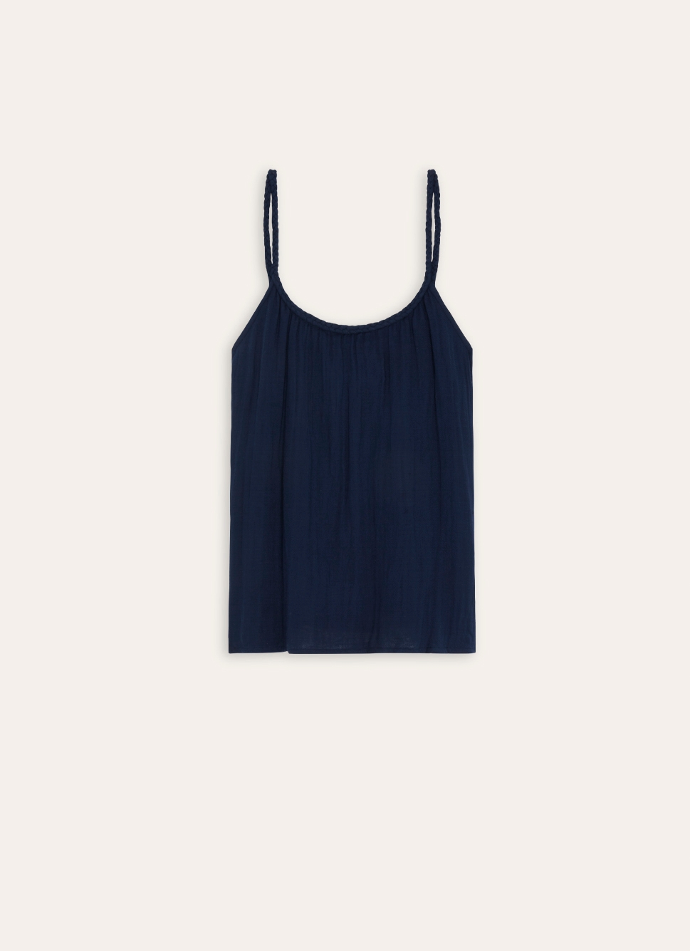 DEBARDEUR EN GAZE DE COTON ENCRE