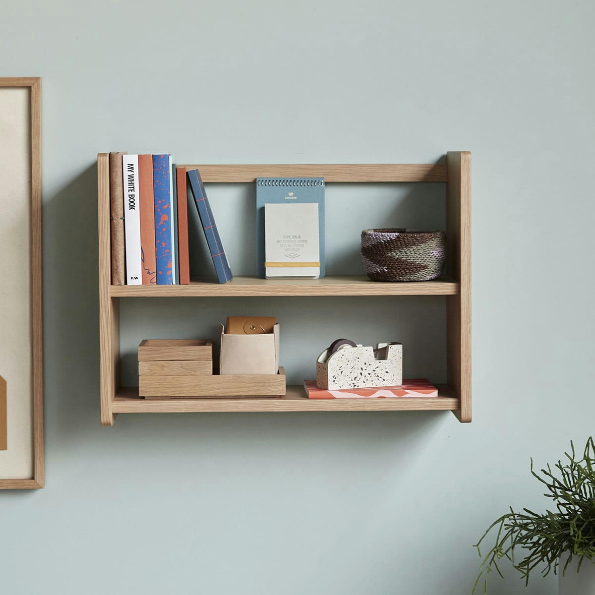 AGRAFE - Boîte de rangement en bois beige