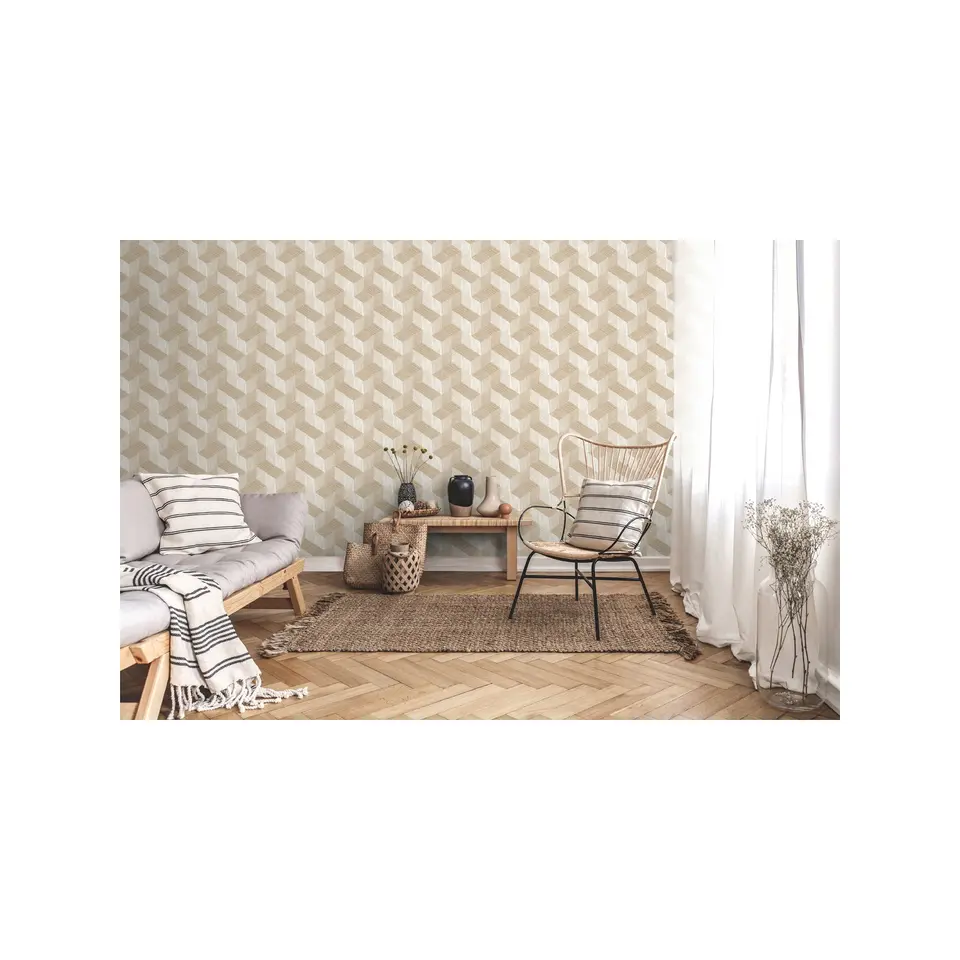 Dutch Wallcoverings - Jungle Fever Freno wit/goud - 0,53x10,05m