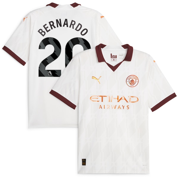 Bernardo Silva Manchester City Puma 2023/24 Away Replica Jersey - White