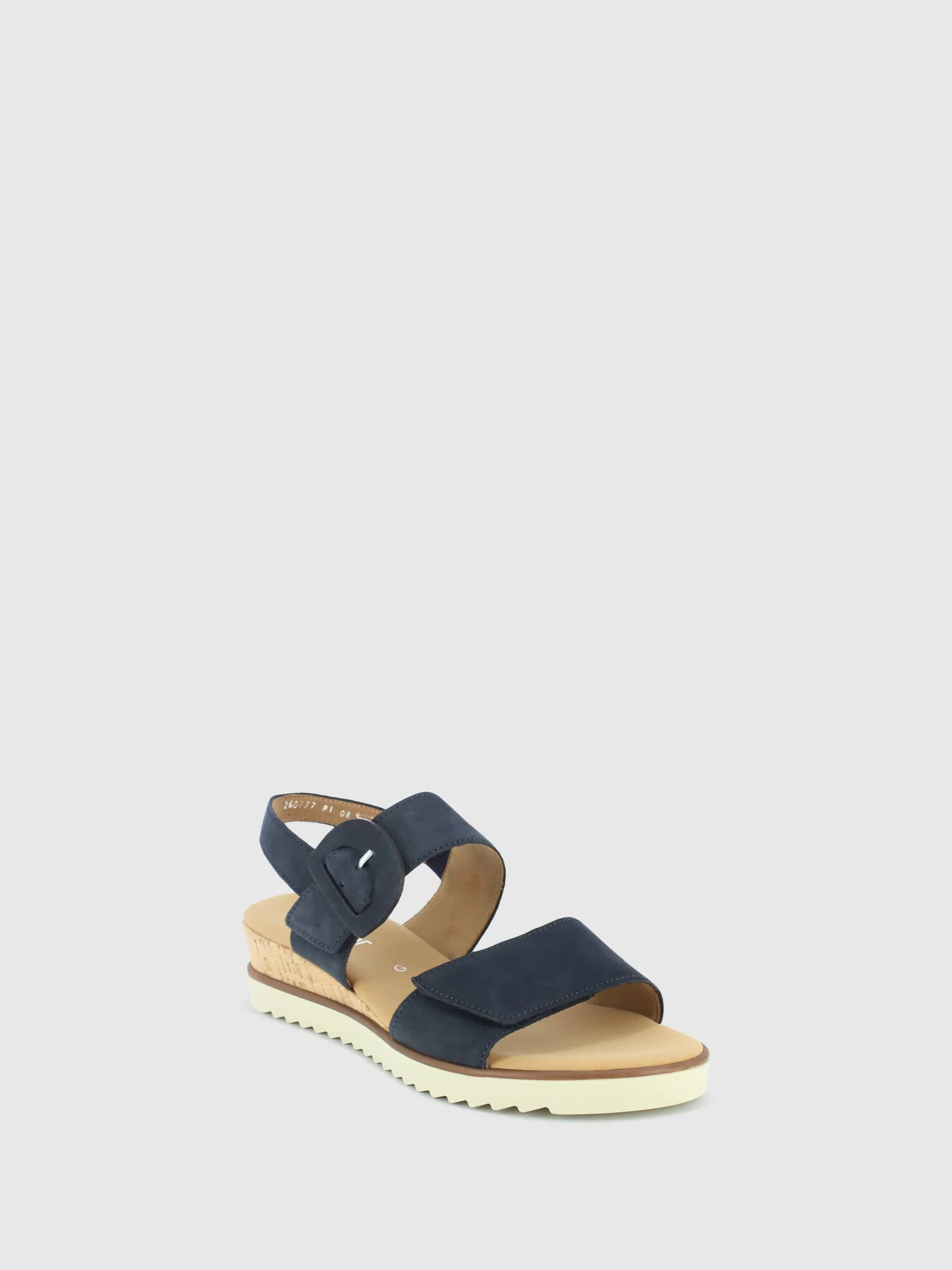 Sandálias com Velcro em Azul Marinho