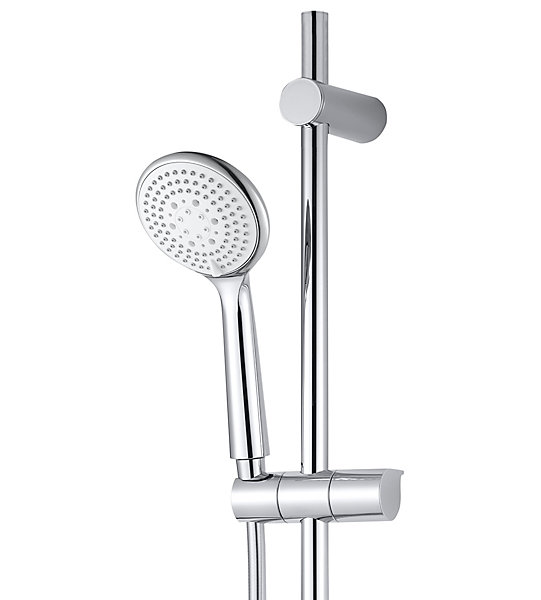 Kit de douche thermostatique chrome GoodHome Cavally