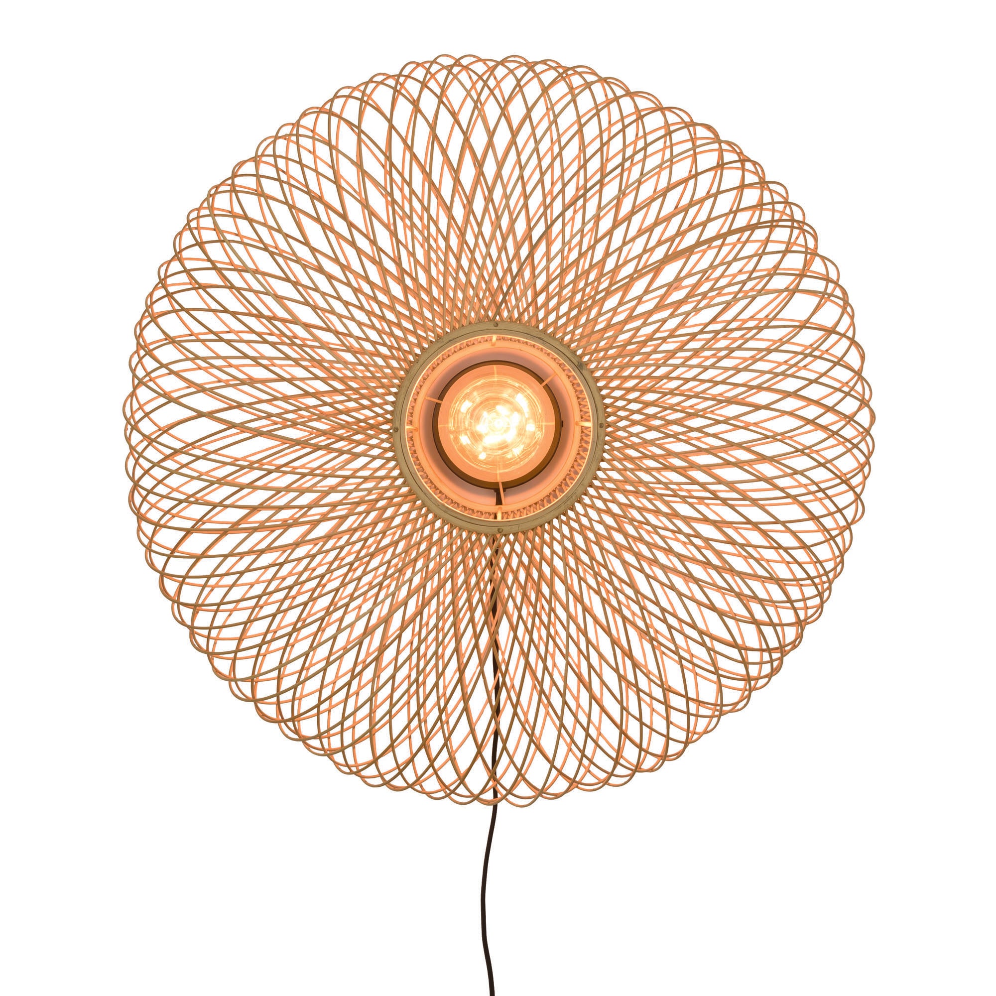 GOOD&MOJO wandlamp Andes - bruin - Ø60cm