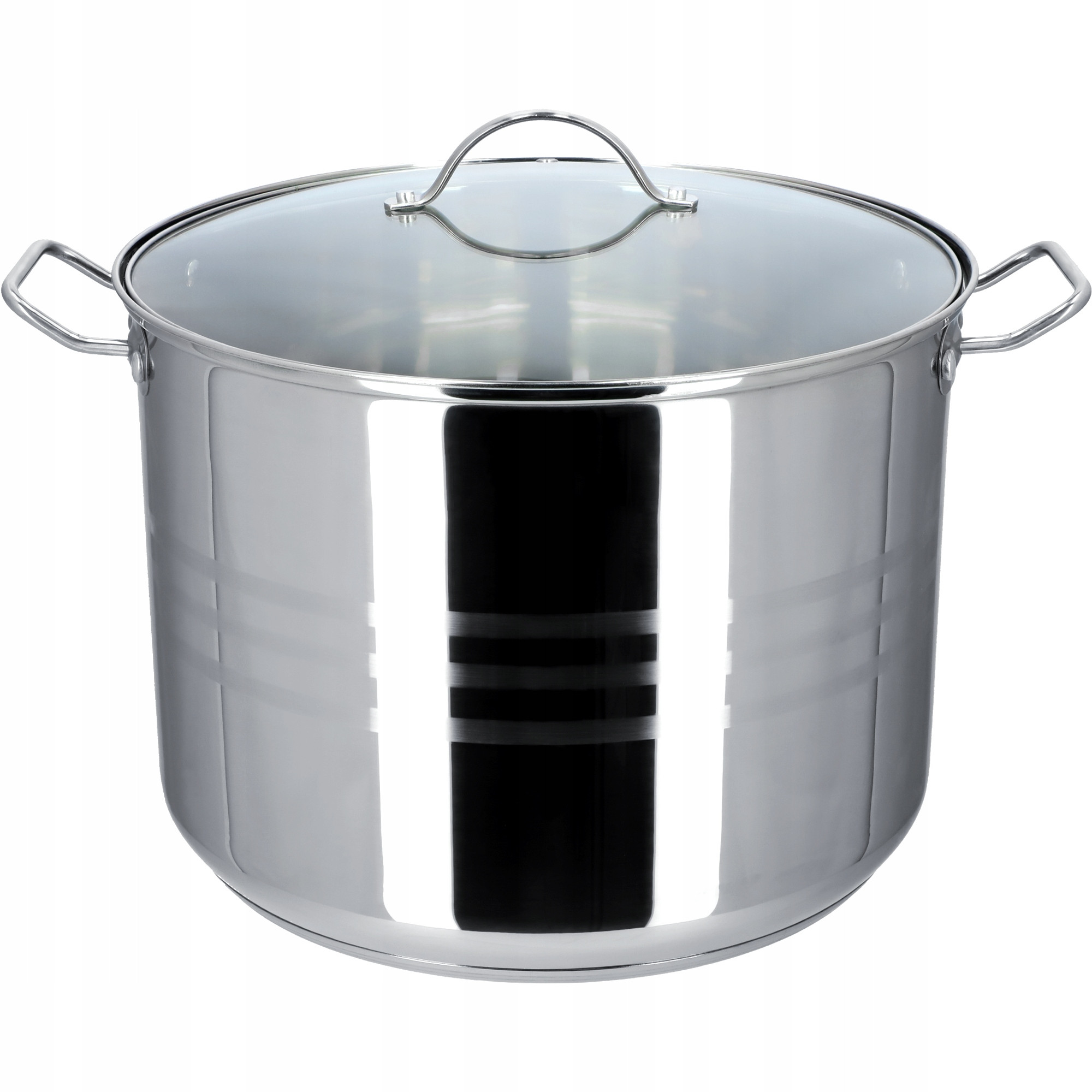 Garnek Gar Stalowy z Pokrywką Indukcja 32cm 18 L