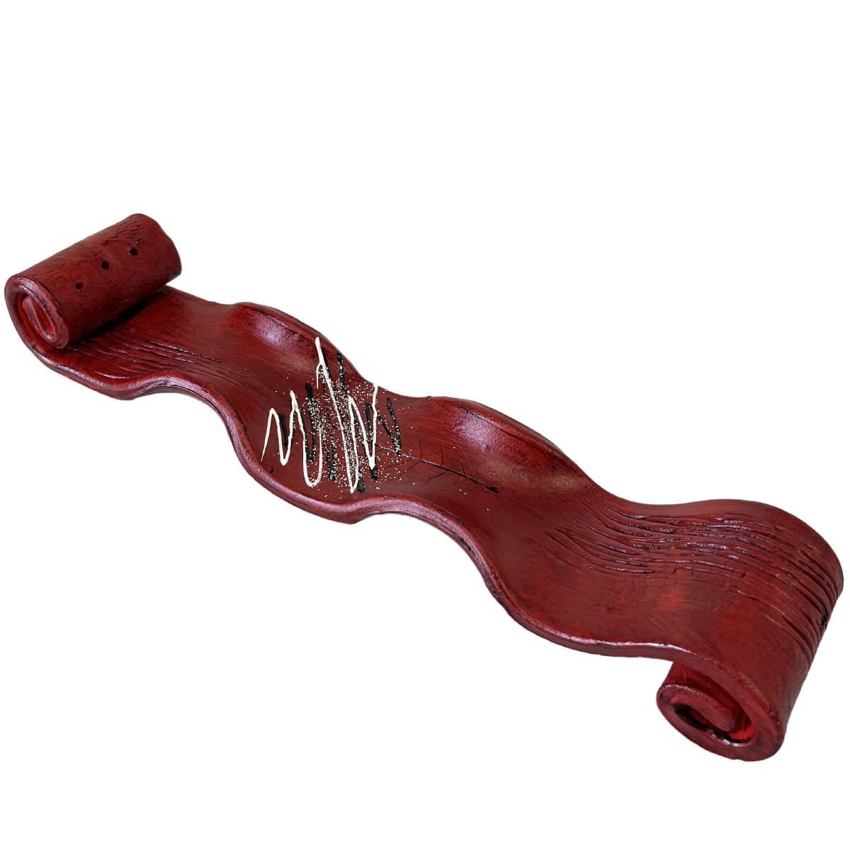 - Porte encens artisanal rouge