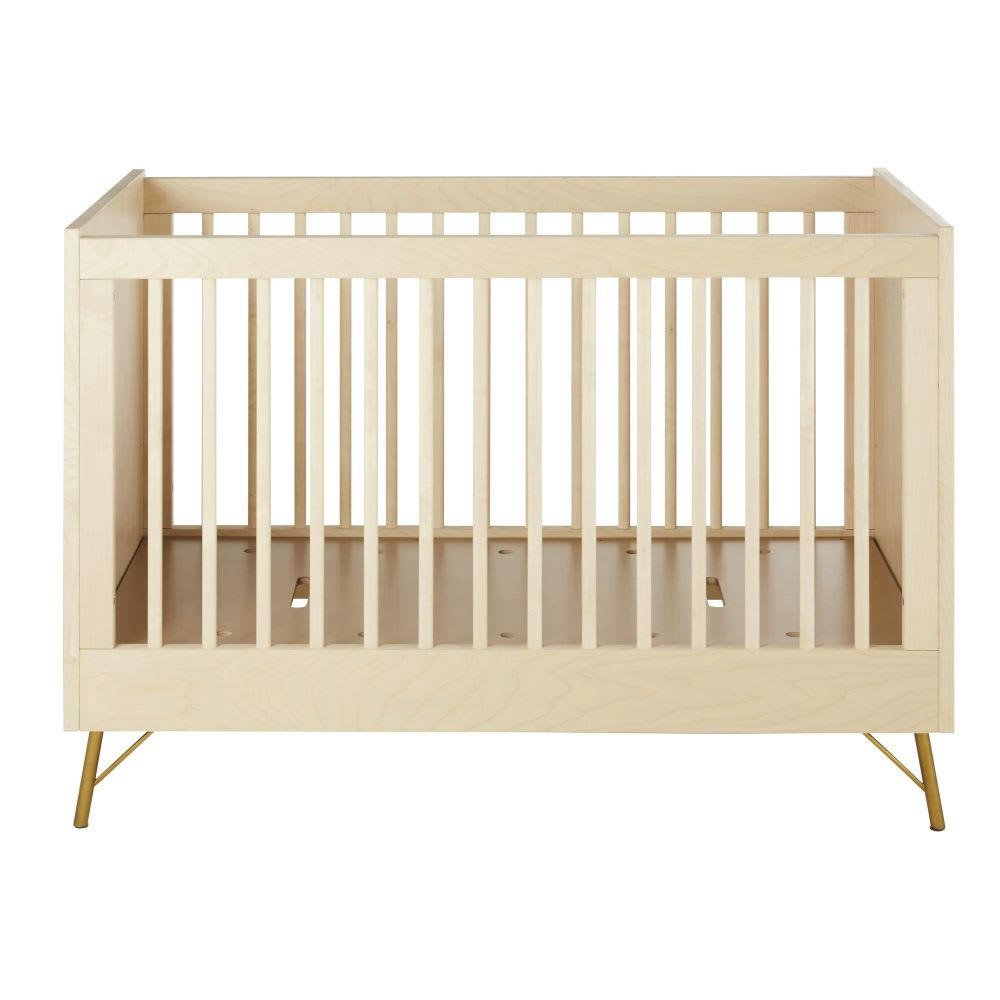 Solstice - Lit bébé à barreaux 60x120 beige