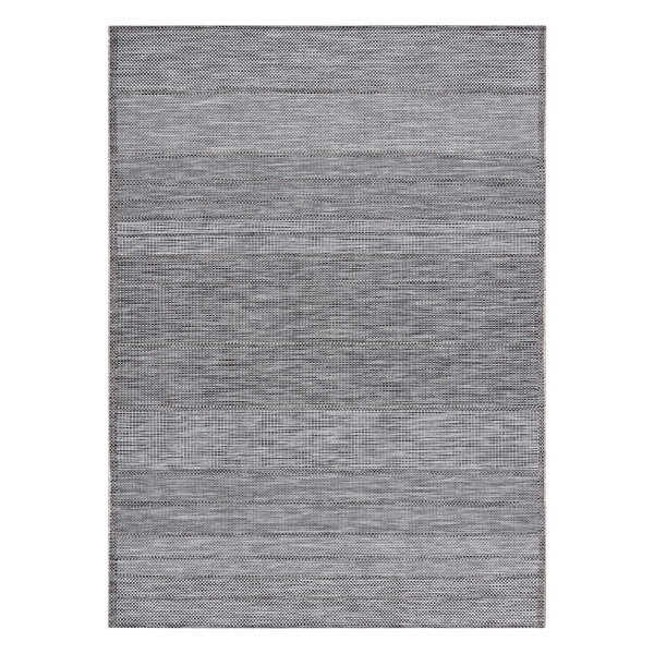 Dywan SZNURKOWY SIZAL LOFT 21108 Linie szary / kość słoniowa 120x170 cm