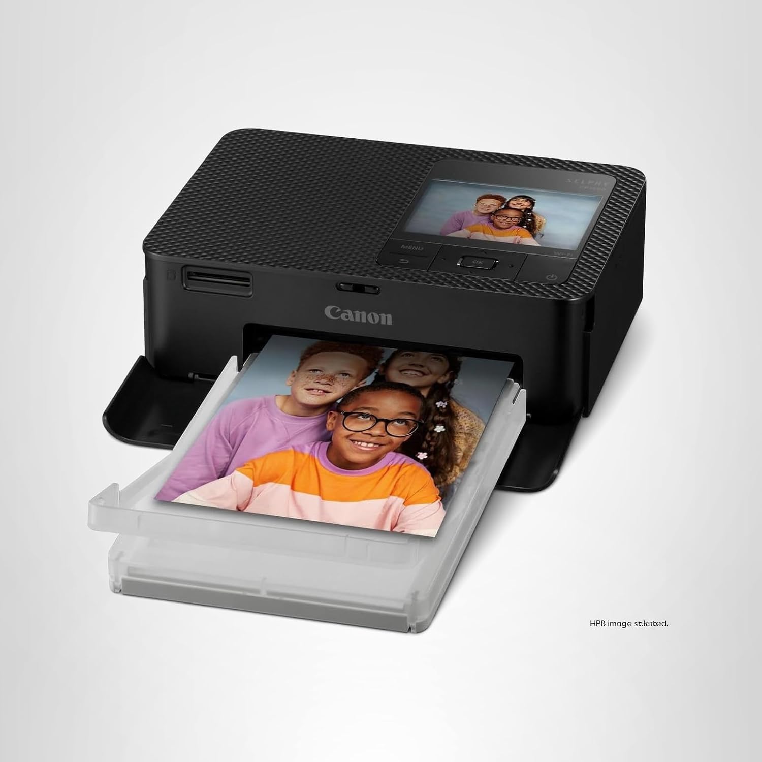 Canon Selphy CP1500 Photo Printer Bundle (Black) with KP-108 Paper (108 Sheets) 3 Color Ink Cartridges & Tudak Cleaning Cloth – Wireless Compact Dye-Sub Printer Kit