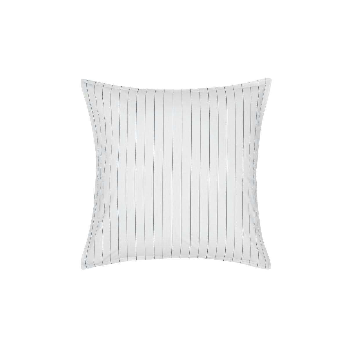 TOLSTA - 2 taies d'oreillers en percale de coton  anthracite 65x65 cm