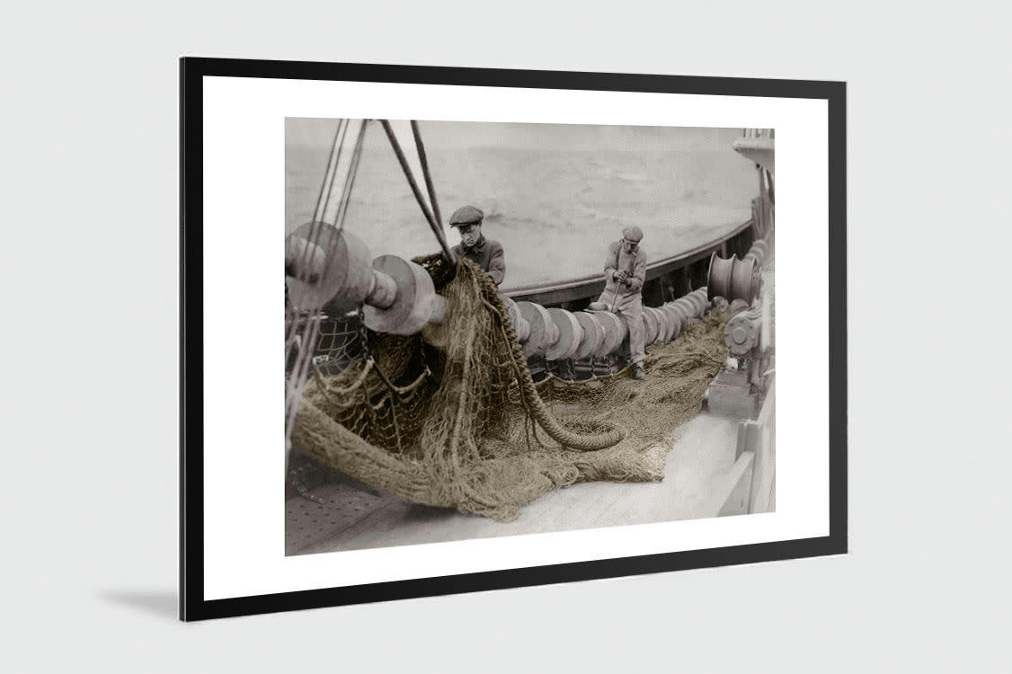 KELEPOQ COULEUR - Photo ancienne couleur pêche n°03 alu 40x60cm