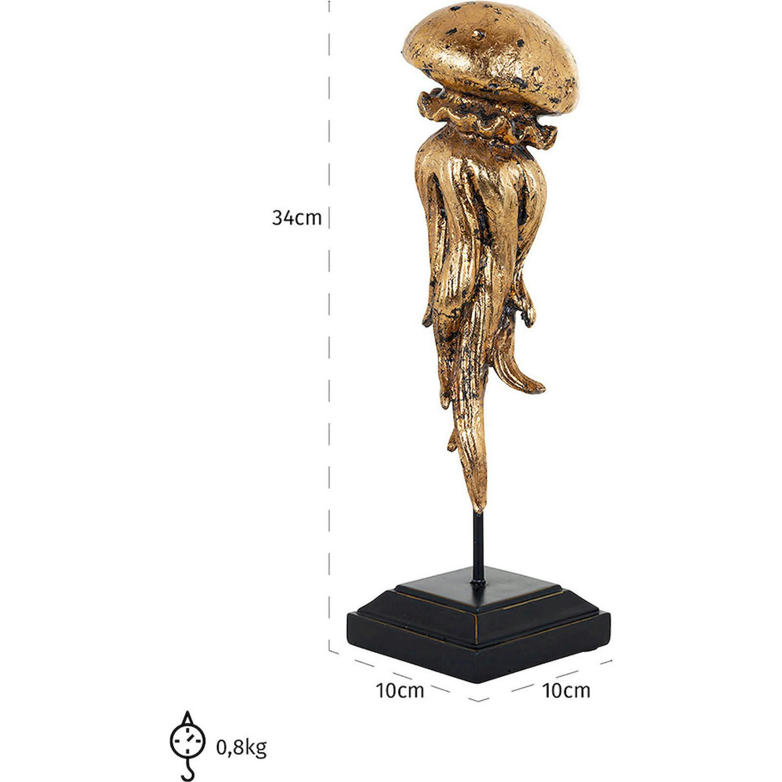 RICHMOND DECORATION - Statue Résine Or