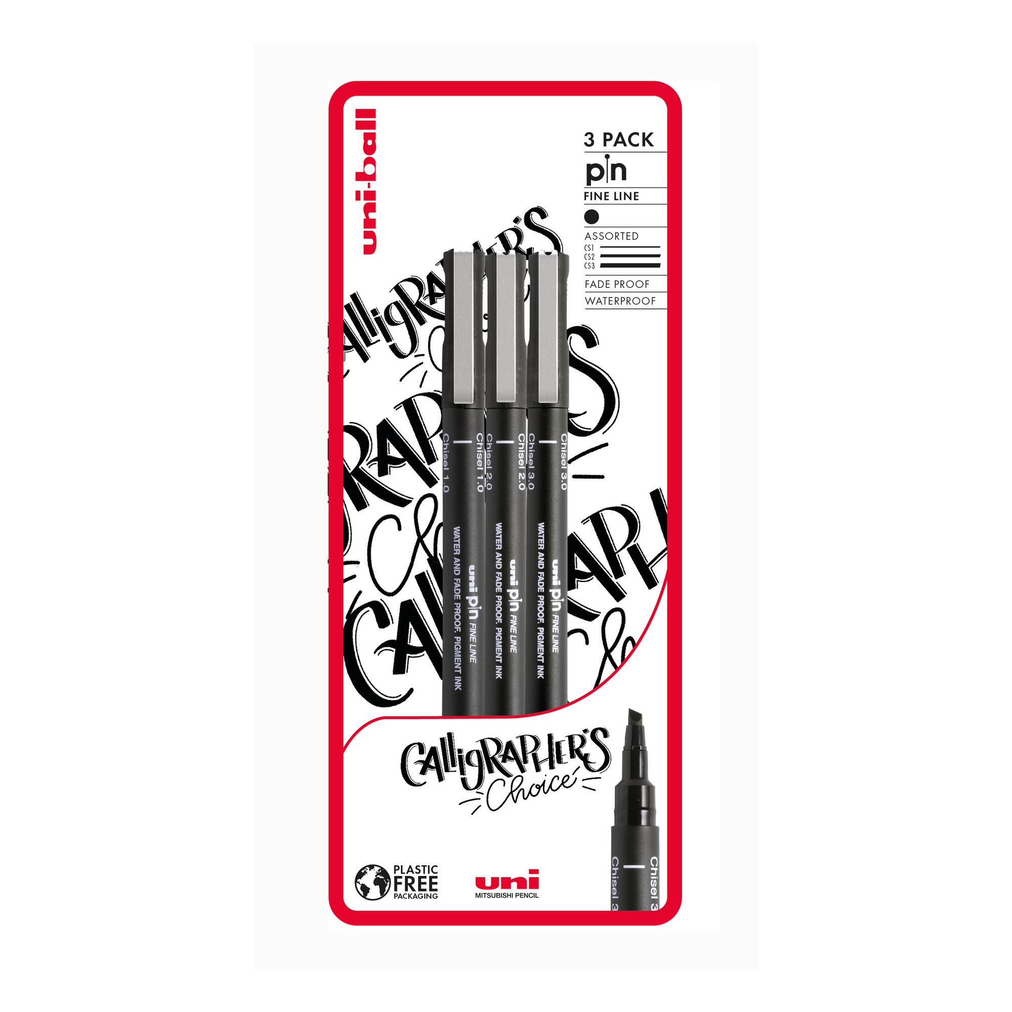Uni-ball PIN Calligrapher’s Choice Fineliners 3 Pack