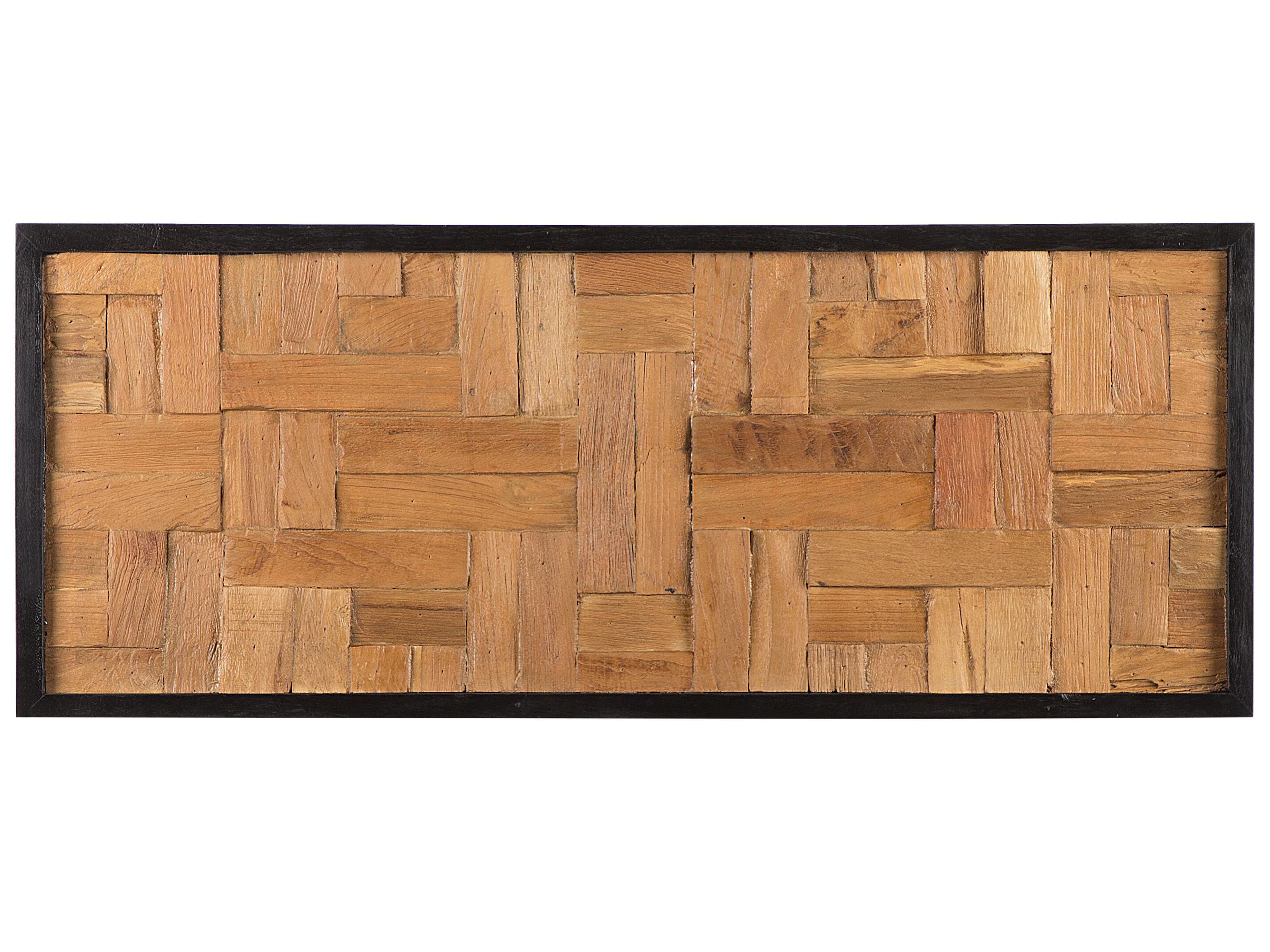 Wall Decor TOLUCA Teak Wood 40 cm Brown