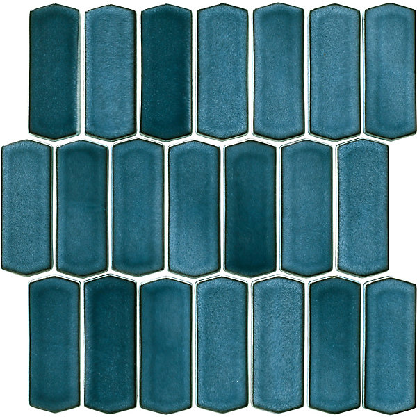 Mosaïque Effet Marbre Silk Bleu 30x28,5 cm Intérieur/Extérieur