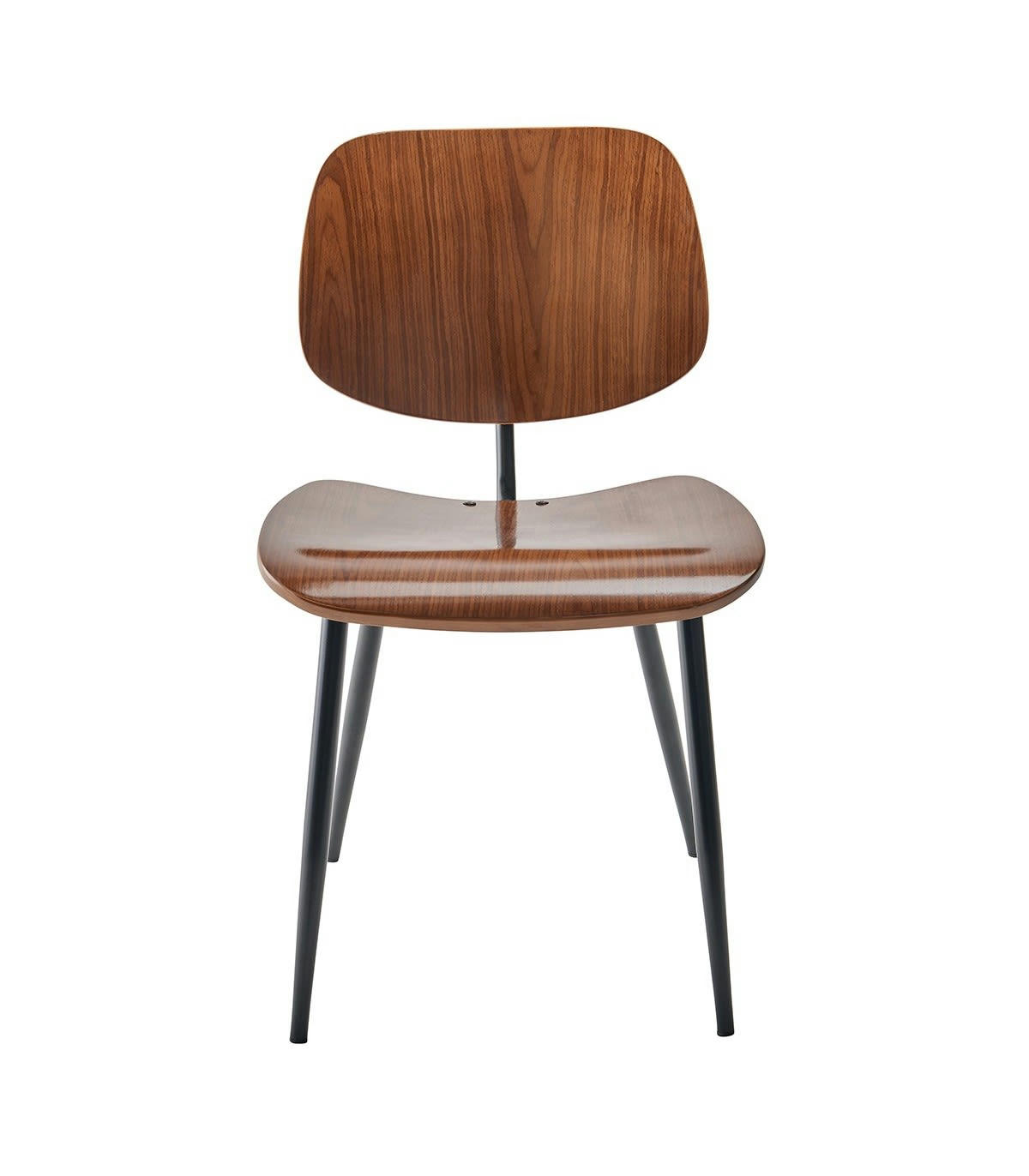 OLYMPIA - Lot de 6 Chaises finition noyer - L77 cm