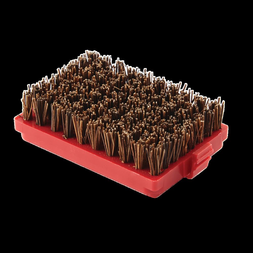 Master Chef Outdoor BBQ Replacement Grill Brush Head w/ Palmyra Bristle & Grill Scraper