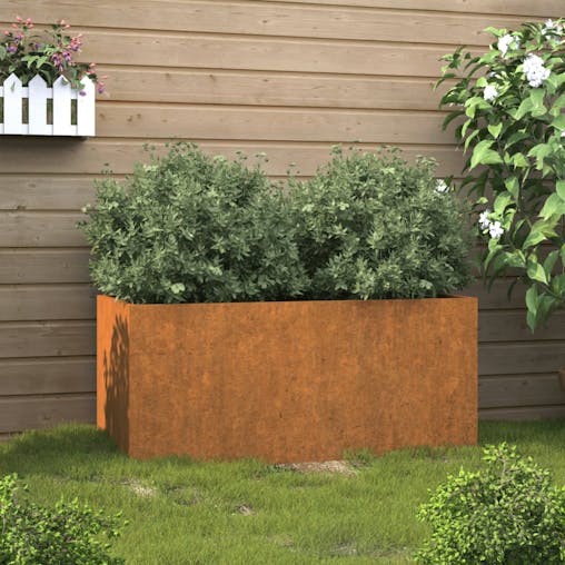 NNEVL Planter 62x30x29 cm Corten Steel