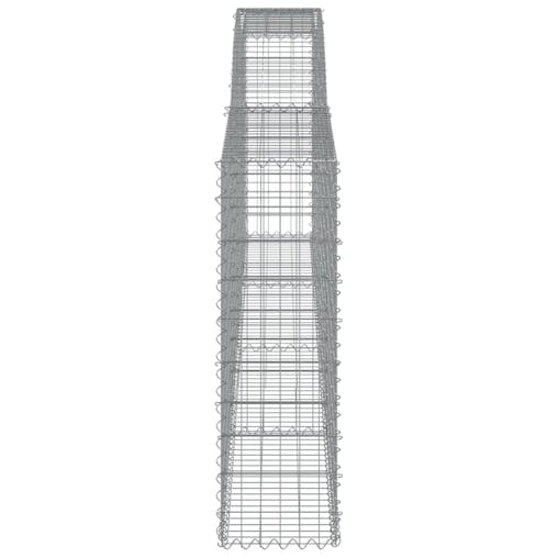 NNEVL Arched Gabion Baskets 6 pcs 400x30x100/120 cm Galvanised Iron