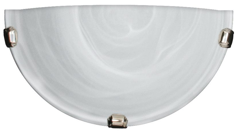 Kinkiet chromowany biały DUNA 1xE27x40W wym:15x30x9cm IP20 Candellux