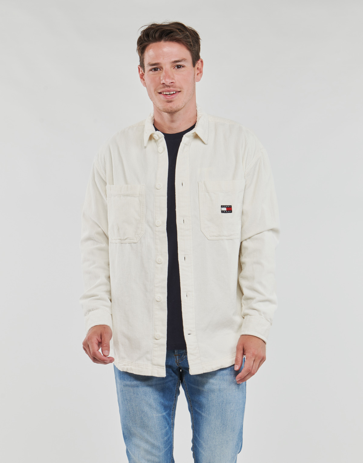Tommy Jeans - TJM CASUAL CORDUROY OVERSHIRT - White
